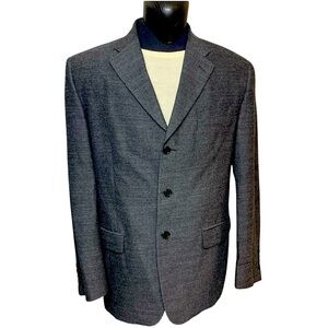 Missoni Wool Tweed Sport Coat Men 44 Charcoal Gray Single Breasted Blazer Italy
